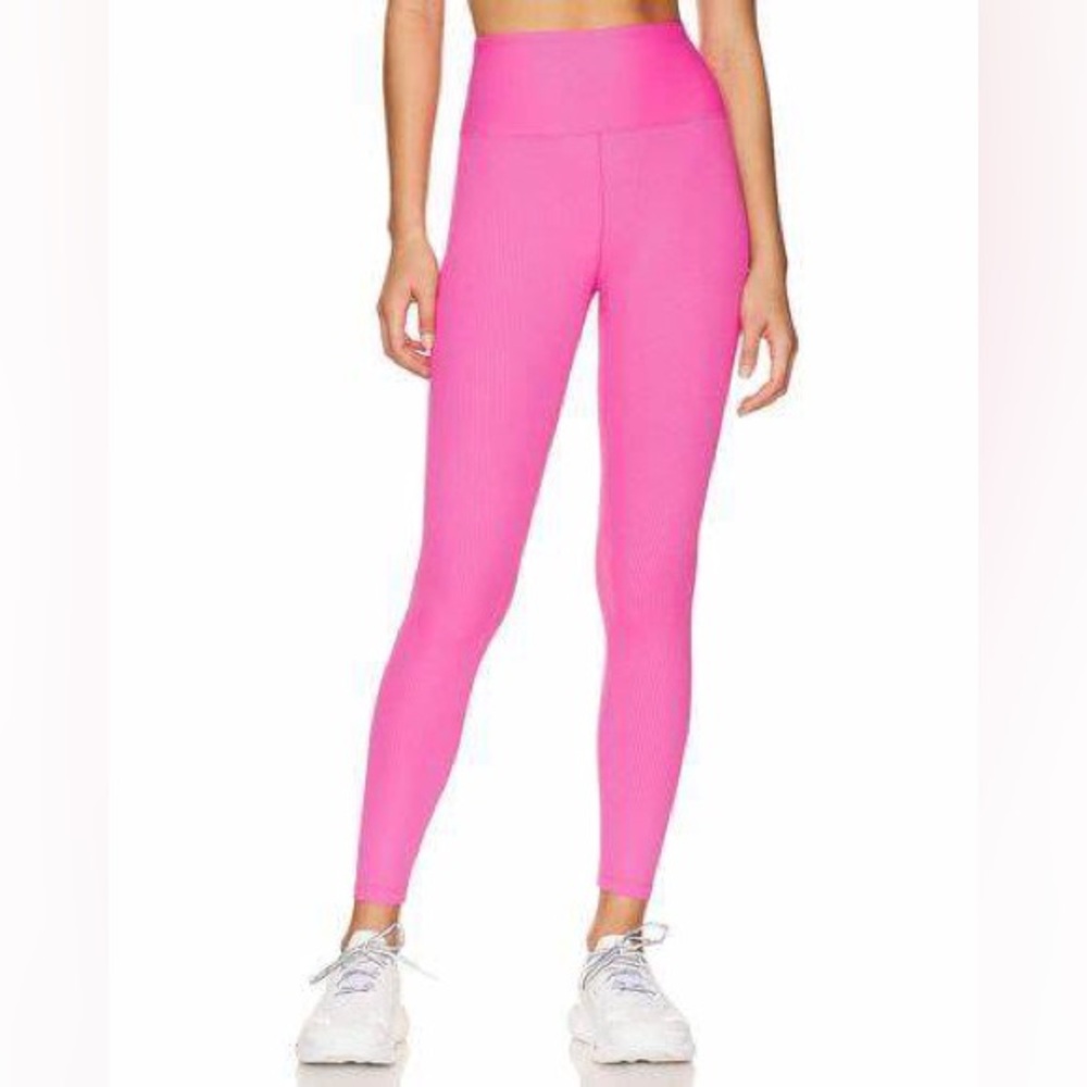 Year Of Ours Bubblegum Pink Ribbed Leggings